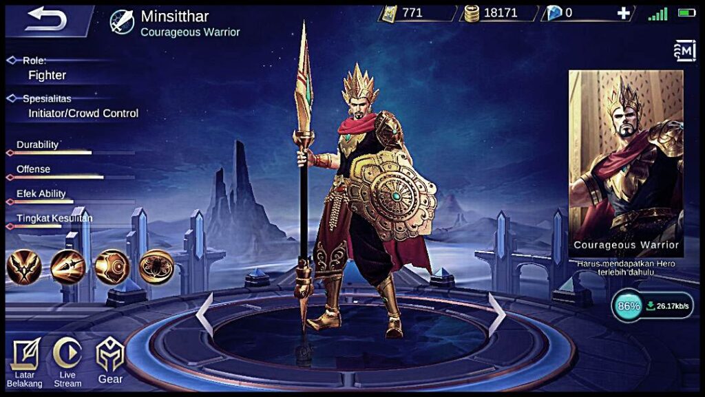 Skill Minsitthar Revamp Mobile Legends Top Global